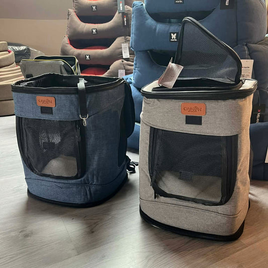 Sac à dos de transport Gris - Léger, confortable et ultra pratique | Le Dressing du Chien