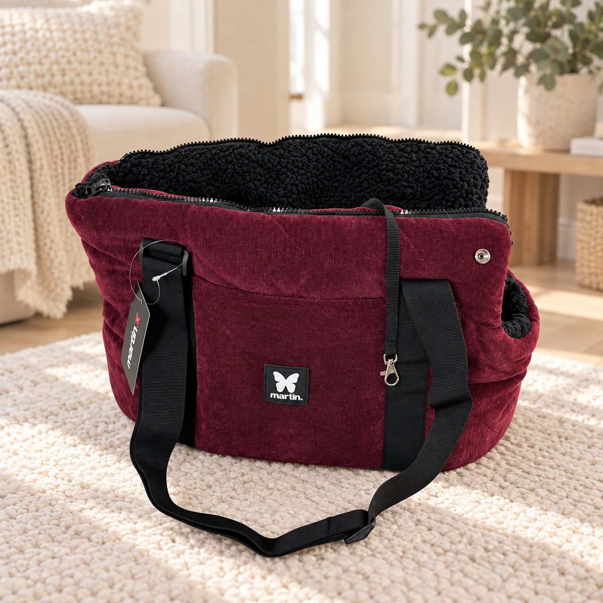 Sac de Transport Martin Sellier - Bordeaux | Le Dressing du Chien