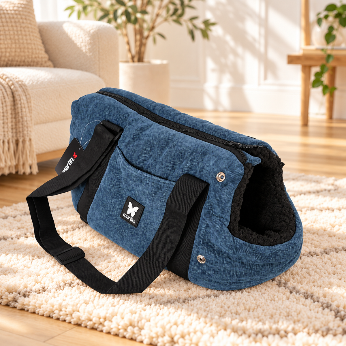 Sac de transport Martin Sellier - Bleu | Le Dressing du Chien