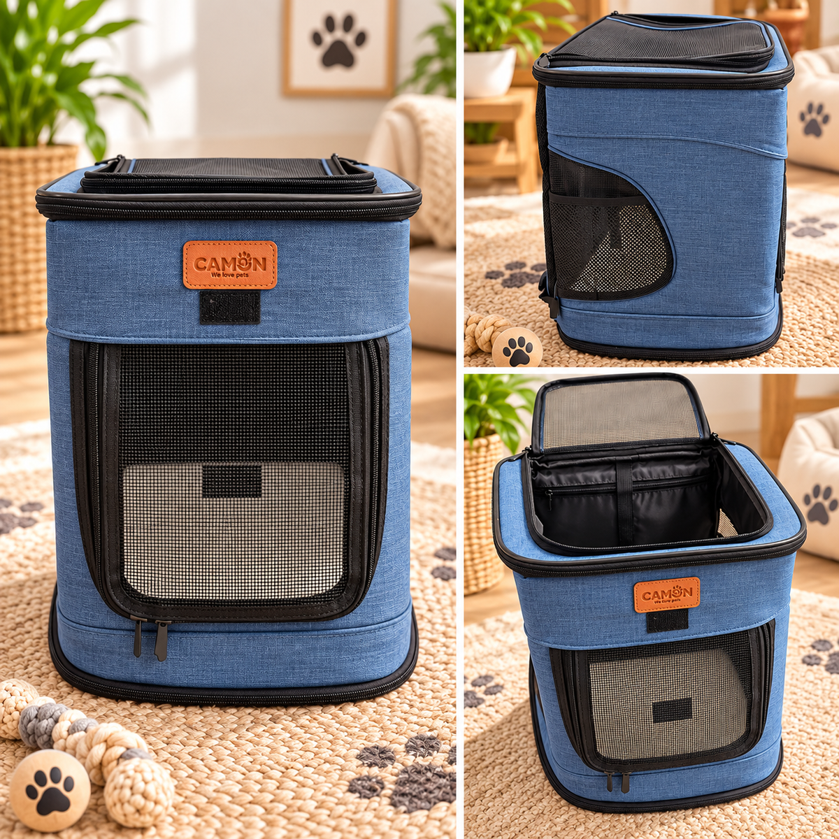 Sac à Dos de Transport Bleu - Léger, Confortable et Ultra Pratique | Le Dressing du Chien
