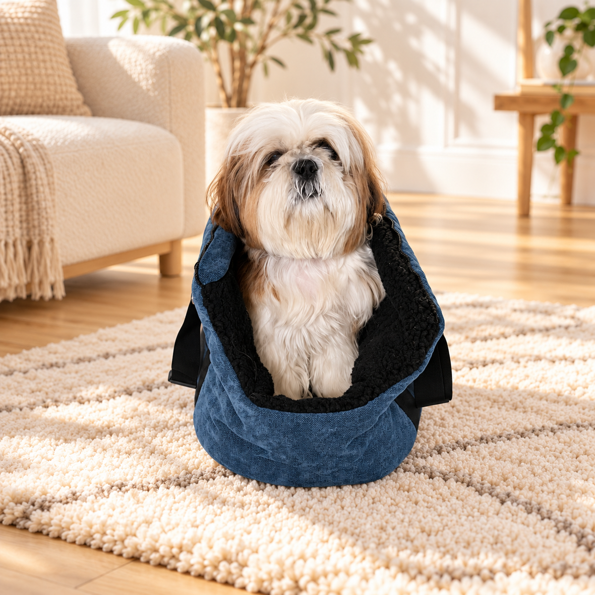 Sac de transport Martin Sellier - Bleu | Le Dressing du Chien