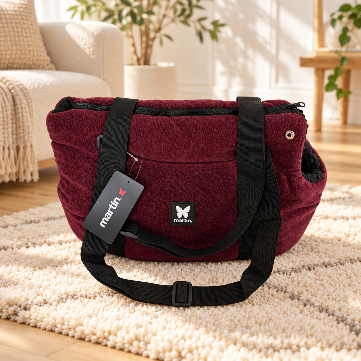 Sac de Transport Martin Sellier - Bordeaux | Le Dressing du Chien