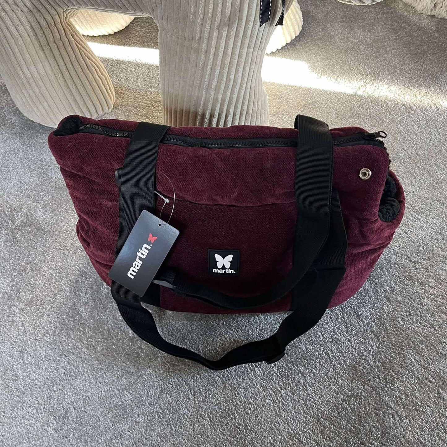 Sac de transport Bordeaux Martin Sellier | Le Dressing du Chien