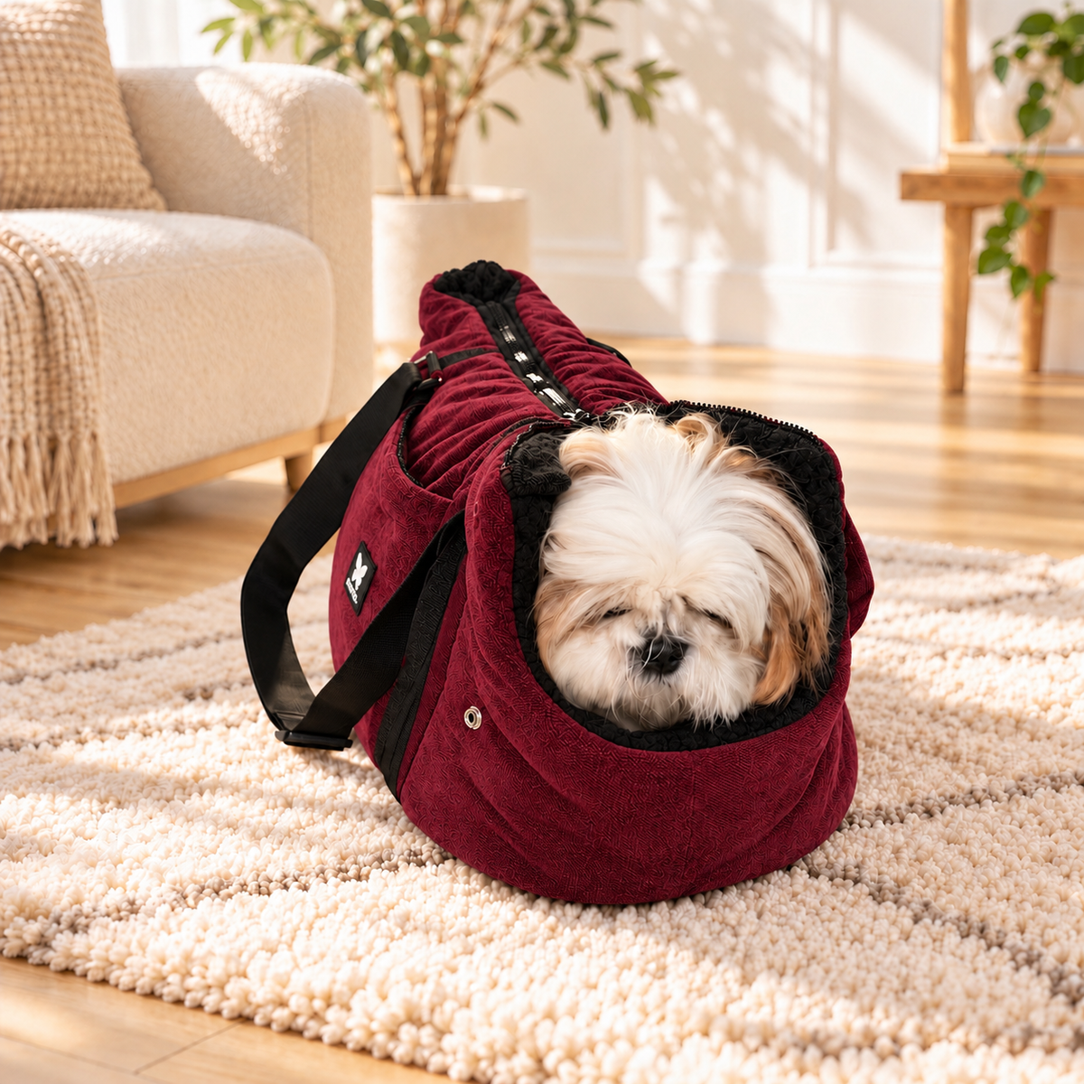 Sac de Transport Martin Sellier - Bordeaux | Le Dressing du Chien