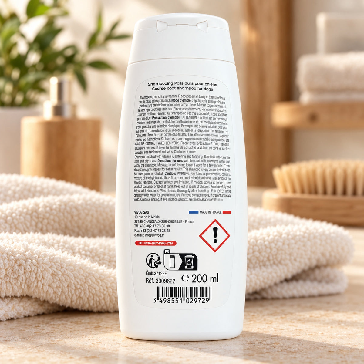 Shampoing Poils Durs Vivog - Made in France | Le Dressing du Chien