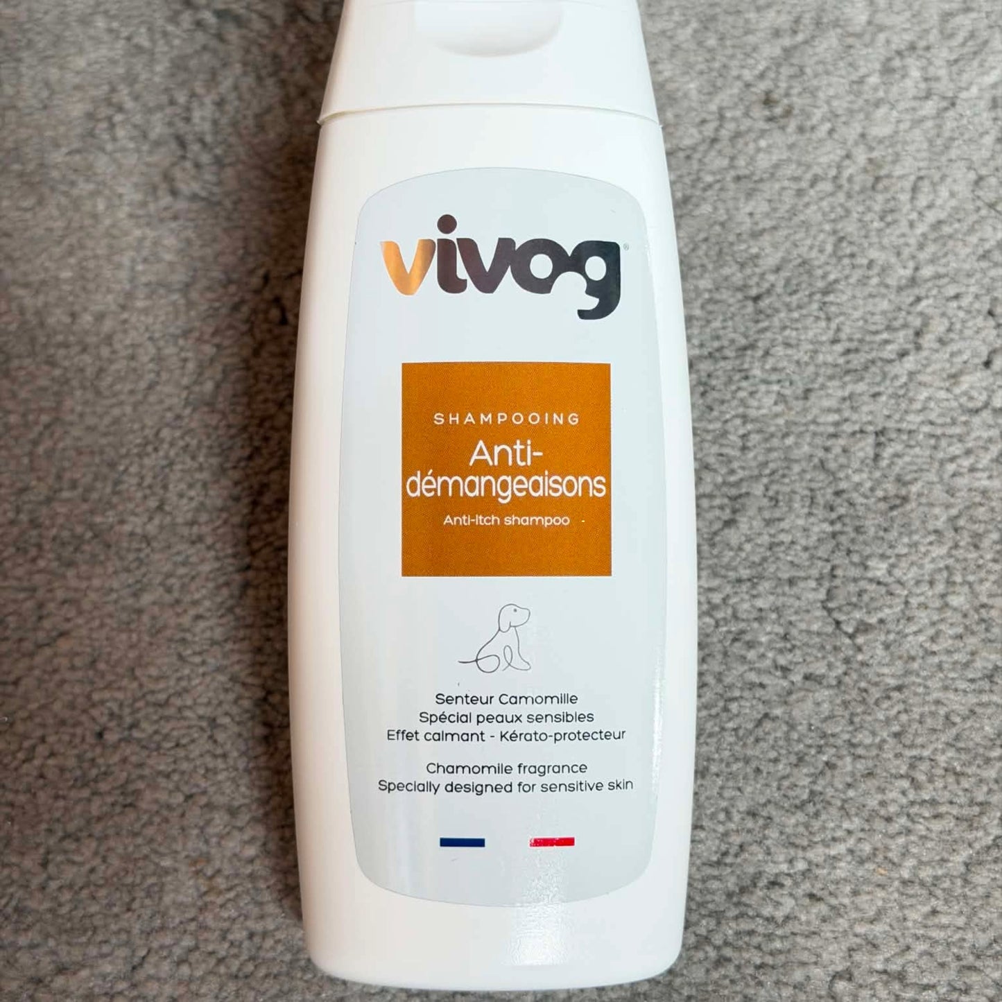 Shampoing Anti-Démangeaisons à la camomille Vivog - Made in France | Le Dressing du Chien