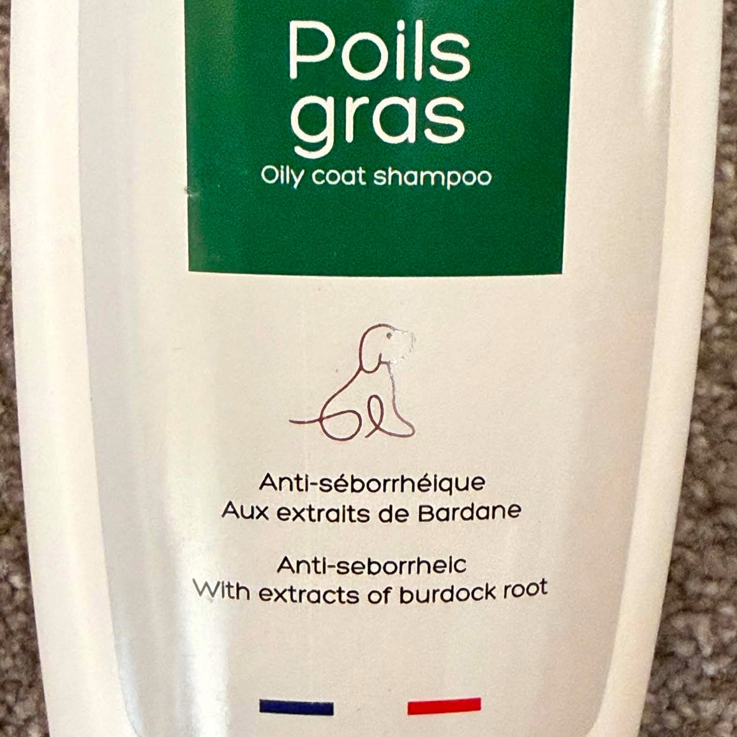 Shampoing à Pelage Gras - Anti-séborrhéique à la Bardane Vivog - Made in France | Le Dressing du Chien
