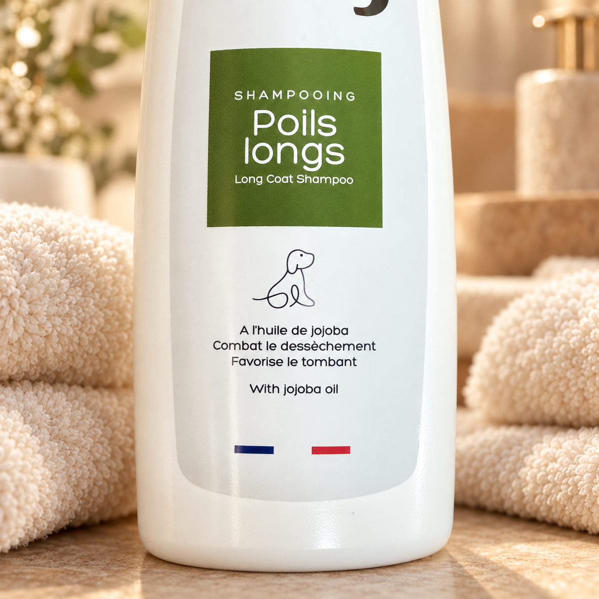 Shampoing Poils Longs Vivog à l'huile de jojoba - Made in France | Le Dressing du Chien