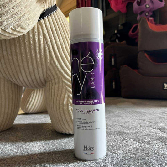 Shampooing Sec Héry - Tous types de Pelage | Sans rinçage - 400 ml | Le Dressing du Chien