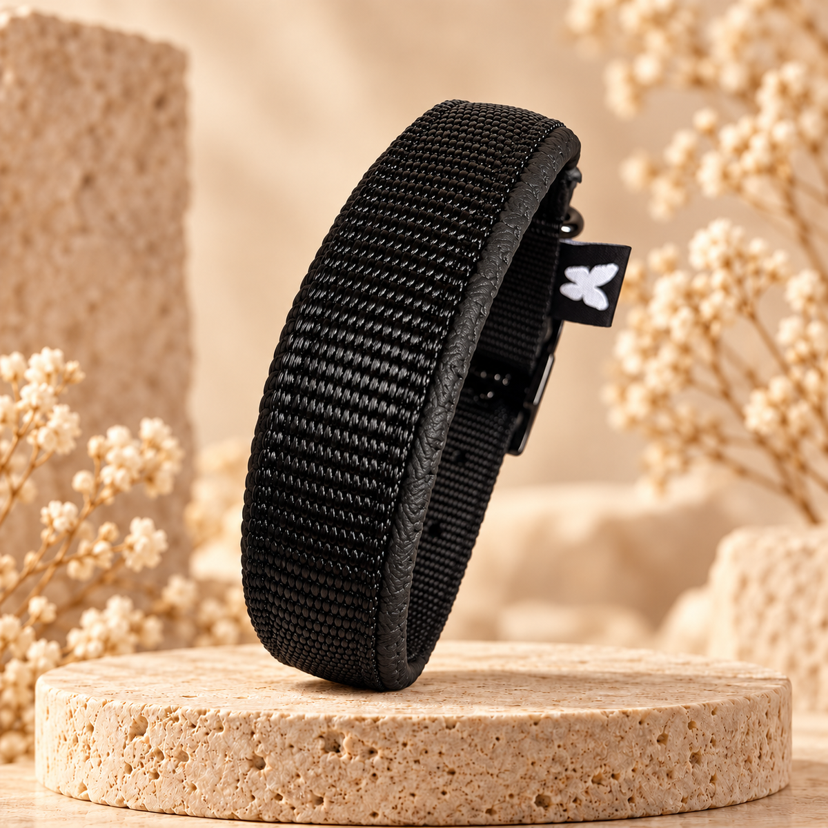 Collier Confort Martin Sellier Noir - Douceur & Maintien Optimal | Le Dressing du Chien